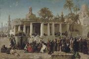 Crowds Gathering before the Tombs of the Caliphs, Cairo